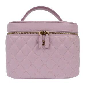 Chanel Light Purple Calfskin Vanity Handbag